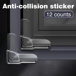 12 Counts Safety Corner Protectors Guards, Child-Safe Edge Guards - Clear Soft Corner Protectors for Baby Proofing Sharp Furniture Edges and Table Corners