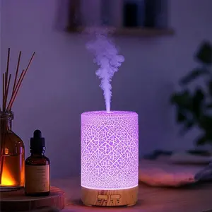 150ML Aromatherapy Diffuser, Essential Oil Diffuser, Ultrasonic Aromatherapy Machine, Mini USB Powered Humidifier for Home Bedroom, Living Room, Office, Humidifier Atmosphere Light