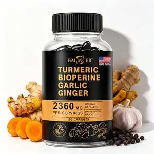 Balincer Advanced Joint Support Complex - High Potency Turmeric, Ginger & Garlic Blend with Black Pepper, Non-GMO