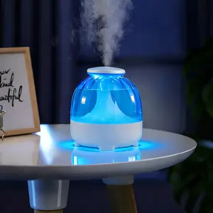 Cotton Swab Humidifier, Mini USB Nano Spray Ultrasonic Humidifier for Bedroom Office Car, Silent Portable Air Humidifier with Night Light & Auto Shut-Off