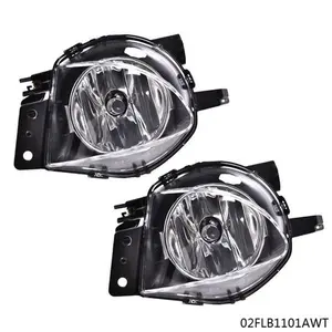 Fit For 2006-2008 BMW E90 325i 328i 330i 335i Chrome Bumper Fog Lights W/ Bulb Amber Headlight Assembly