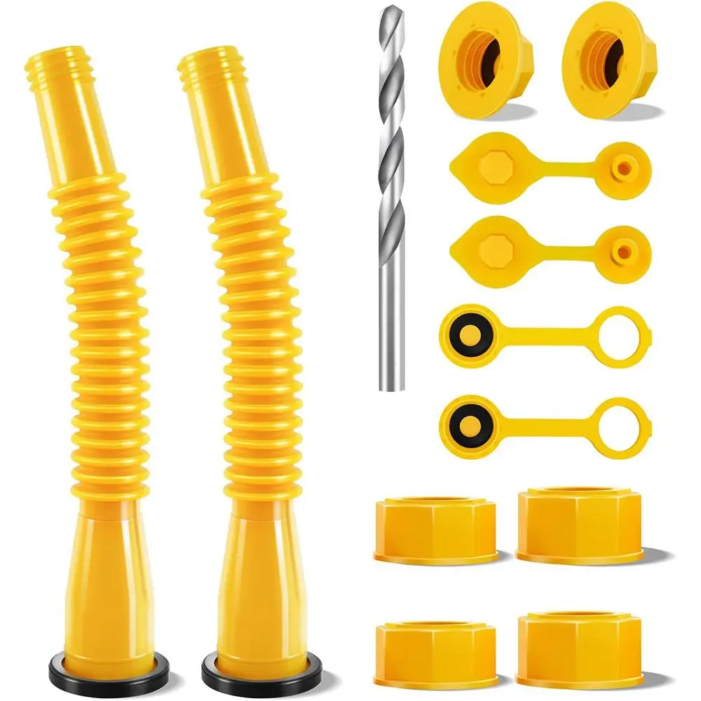 Gas Can Spout Replacement Kit, Anti-spill Gas Can Nozzle Replacement, Replacement Gas Can Spout with Flexible Nozzle, Fit for Most 1/2/5/10 Gal Can, Gas Can Nozzle Accessory, Gas Can Nozzle Adapter, Gas Can Tool, Durable Tools