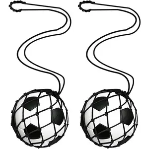 2 count Soccer Ball Net Kicker,Football Kick Trainer,Soccer Return Trainer Net, Soccer Ball Net  Fits Ball Size  Bungee Trainer Juggling Net.