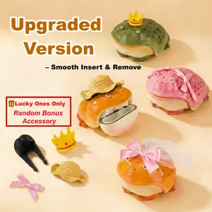 Frog AirPods Case for AirPods 2&4, AirPods Pro 2&3 – Cute Ugly Frog Resin Protective Cover, Hard Anti-Scratch Shockproof Earbuds Case, Creative Animal Design, Unique Gift