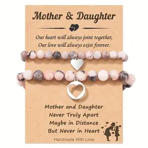 Mother and Daughter Love Bracelet Set: Mom and Daughter Exclusive Double, Fashion Ladies Bracelet shippin random shipping live shopping
