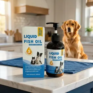 【Only Authentic Product】Verinil Pet wild Fish Oil Nutritional Supplement  Wild Alaskan Salmon Oil with EPA & DHA, nourishing Omega-3 Fish Oil blend for Dogs & Cats, Healthy Skin & Coat