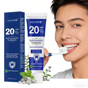Hydroxyapatite Whitening Oral Cleansing Toothpaste, Oral Hygiene Essentials, Mint Flavor, Deep Cleaning, Brightening, Fresh Breath, 100g, Non-Toxic, Sensitive Gums & Teeth Care
