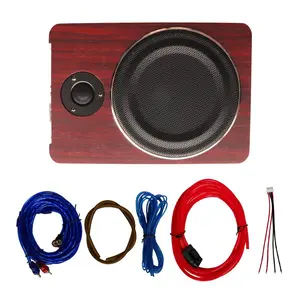 12V 8" 800W Car Subwoofer Active Underseat Bass Box Audio Sub Speaker Amplifier