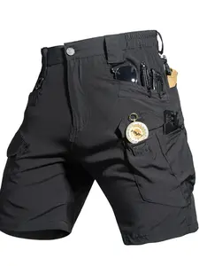 Men's Quick-Dry Shorts Lightweight Tactical Outdoor Workwear 6-Pocket Comfortable Breathable Outdoor Sports Shorts Bermuda shorts for Fishing & Hiking Leisure Shorts