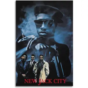 New Jack City (1991) Vintage Classic Movie Poster For Elevate Your Room Aesthetic Picture Canvas Print Wall Art Gift 08x12inch(20x30cm) Unframe-style