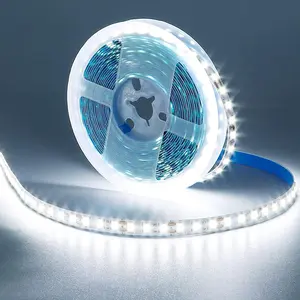12V LED Strip Light Cool White 6000K 5M/16.4ft 600LEDs Flexible SMD2835 High Brightness NoWaterproof IP20 LED Tape Lights for Bedroom Kitchen Party etc Decorate(No Power Supply)