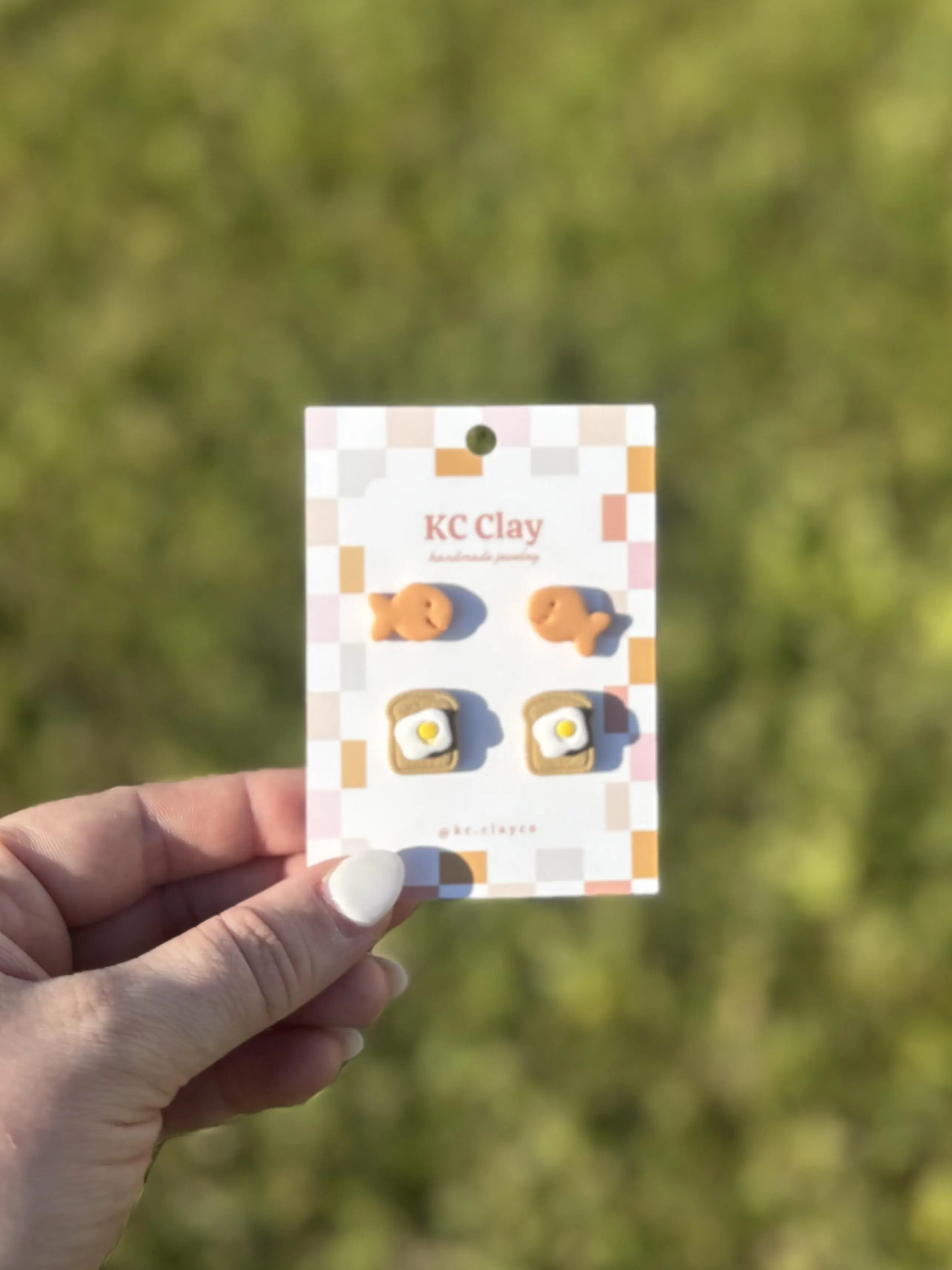 Polymer Clay Earring Studs- LIVE ONLY
