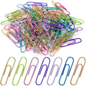 150pcs 2 Inch Large Paper Clips, Assorted Colored Paper Clips for Paperwork Office School and Personal Use