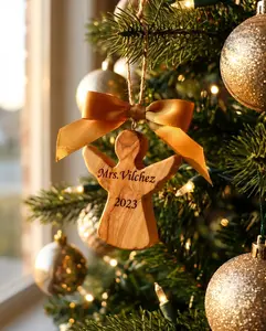 Personalized angel ornament | Christmas Custom name ornament |family names ornament | kids names ornament | Christmas gift angel ornament