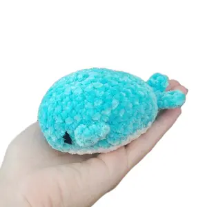 Whalley the Hand Crocheted, Blue Whale Stuffie