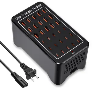 30 Ports USB Charger Station，150W 30 Ports USB C Charging【15USB-C + 15USB-A】, Multiple Devices Charger Compatible with Samsung/iPhone/iPad/Google Pixel/Tablets and Other USB Electronics