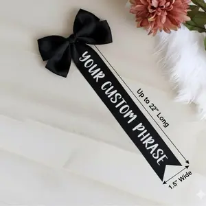 Personalized Ribbon for Bouquet Decoration Customizable Message & Color for Anniversary Box Valentine Gift
