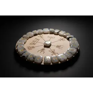 Rainbow Moonstone Elder Futhark Rune Set