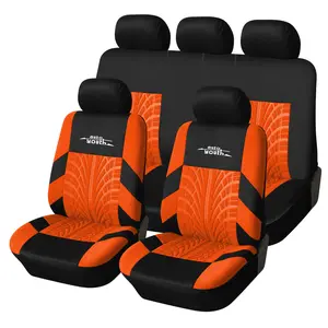 5 Seats Car Seat Covers, Universal, Car Seats Protectors, Suitable For Most Auto Van SUV Truck, With Tire Trace Details, Automotive Interior Decoration, Car Accessories