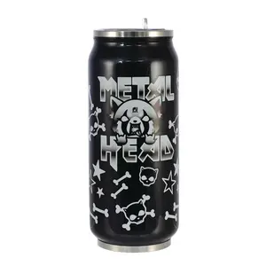 Aggretsuko Metal Head 12oz Insulated Stainless Steel Travel Can
