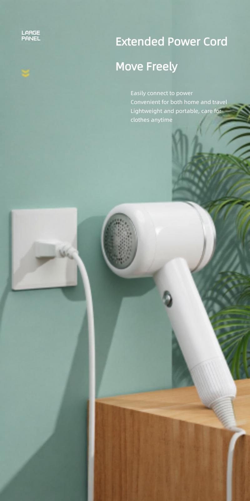 Portable iron dual-use dry and wet handheld garment steamer, home lint trimmer, hair removal steamer two-in-one