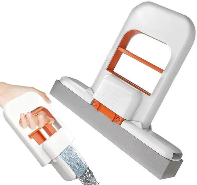 【Summer Sale Deals】2026 New upgraded mini portable self-squeezing mop, mini mop for small spaces, wet and dry cleaning system, small mop for bathroom and kitchen tabletop glass (1 piece)