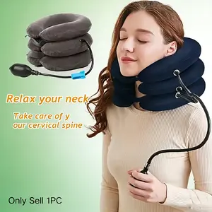 Portable Air Cervical Traction Neck Stretcher, Neck Shoulder Relaxer, Easy Operation for Neck Muscle Tension Care, Home Use, Christmas Gift Choice