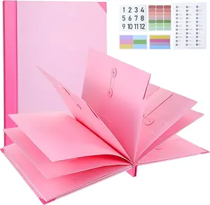 Important Document Organizer, Folders with Pockets, Folder with Labels Pockets, for Emergency Documents, Birth Certificates, Damage Resistant Folder,Passports, School & Offices