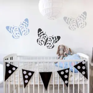 Blue Day Butterfly Stencil Size Small