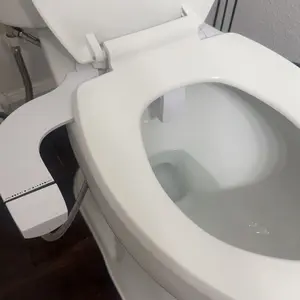 PHANCIR Ultra-Slim Bidet Attachment for Toilet, Dual Nozzle with Self Cleaning Attachment adjustable water pressure Spray Bathroom