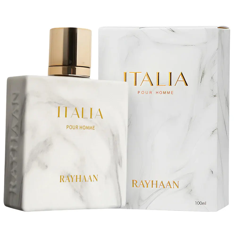 RAYHAAN Italia Pour Homme Eau de Parfum for Men, Long Lasting Aromatic Citrus Woody Fragrance, 3.4 oz/100 ml Woody Citrus Scent, Long Lasting Fragrance