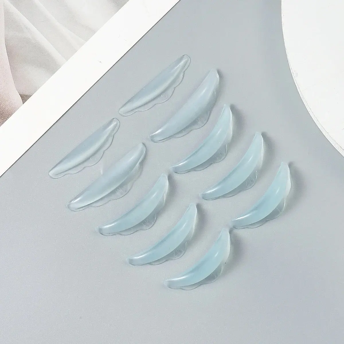 Eyelash Lift Pads for Lash Perming, 10-Piece Reusable Cosmetic Tool Set in 5 Sizes for Professional Makeup, Cosmetic Tools, Eyelash Perming, Lash Perming & Lifting