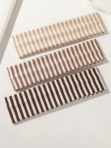 Women Sport Yoga Headband Sports Headband Striped Design Elastic Sweat-Wicking Breathable Textile Coating All-Seasons Running Hair Accessory