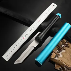 Outdoor camping pocket knife survival pocket knife mini baseball bat knife pendant multi-purpose portable straight knife