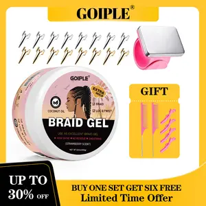 Hair Braiding Kit Braider Tools Comb Wristband Clips and Gel Perfect for Stitch Braids Easy Styling and Professional Finish Haircare Heatless