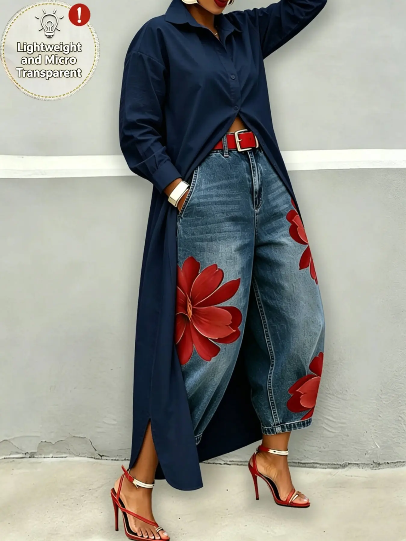 Long Split Shirt, Loose Fit Slimming Collar Design, Versatile Sun Protection Top, Multiple Colors Available, Fashionable Long Sleeve Blouse, Summer Boho Casual, Boho Chic Blouse, Boho Tie Top