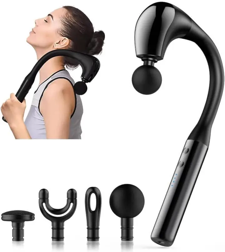 Massage Gun Deep Tissue with Extended Handle Revolutionary U-Shaped Back Massager Body Massager for Neck, Shoulder, Leg