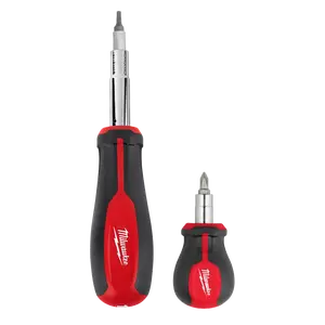 Milwaukee 48-22-2763 2pc 11-in-1 + 6-in-1 Stubby Multi-Bit Screwdriver Set