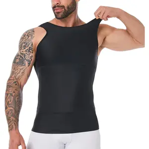 Men's Compression Shapewear Vest for Tummy Control and Gynecomastia Support