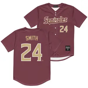 FSU Baseball Garnet Jersey - Cam Smith