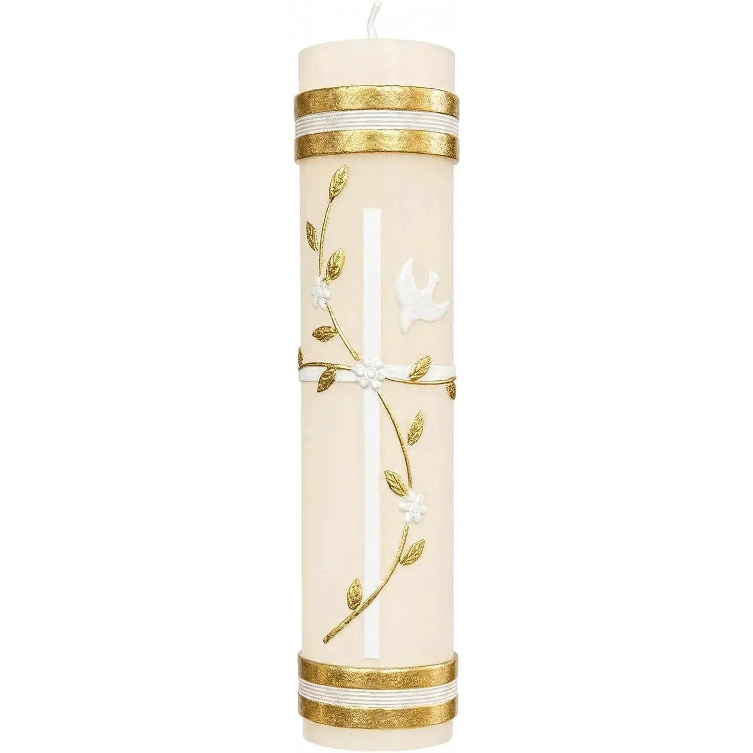 Baptism Catholic Prayer Candles for Church Devotional Saint Blessed Mexican Gift Cross Religious Confirmation Candles
