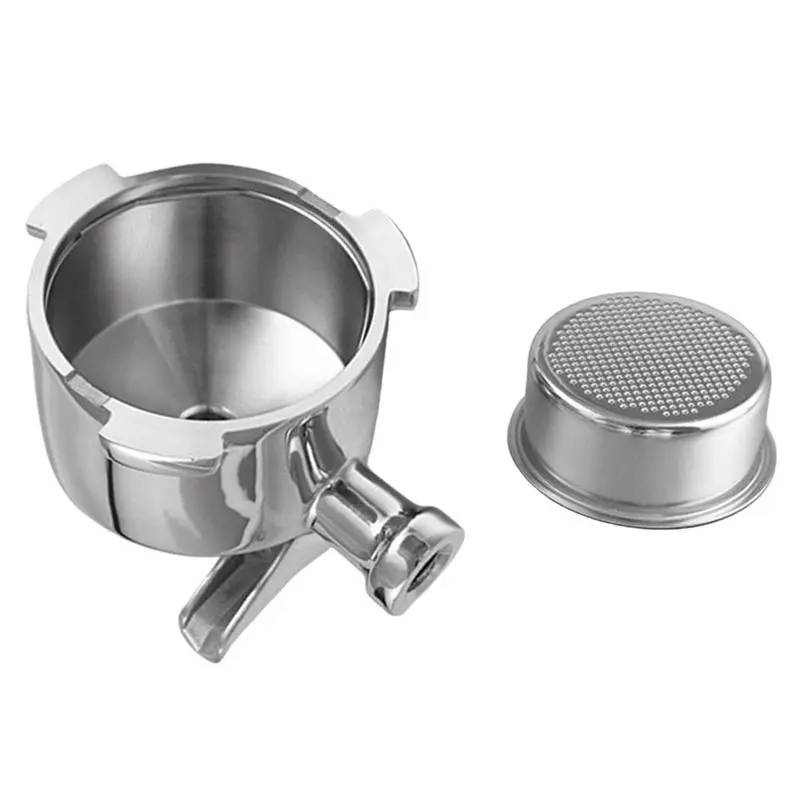 Bottomless Portafilter 51mm Double Spout for EC680 EC685 Filter Basket Coffee Accessories Espresso Machine