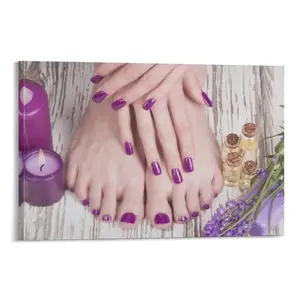 Spa Pedicure Treatment Poster And Prints Nail Foot Massage Salon Poster Decor Gifts