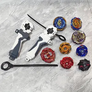 A Multi-Player Battling Top Toy Set with Launchers, Including Two Launchers, Two Handles, Eight Tops, And a Battle Arena - The Tops Are Detachable Toys, Interactive Toys for Boys, a Novel And Fun Gift Suitable for Christmas, Halloween, Birthdays