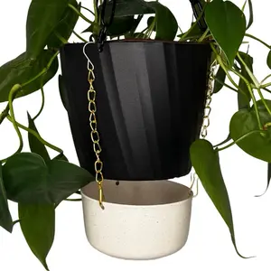 Leafing Life Hanging Plant Catch Tray for 6 inch Hanging Houseplants Simplify Your Watering Routine
