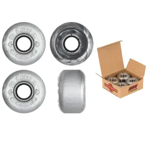 Ricta Skateboard Wheels and Independent Bearings Combo 56mm Clouds 86A