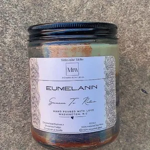 Caramelized Pralines & Chocolate Fudge Scented Soy Candle - Cinnamon and Vanilla Notes | Eumelanin | Premium Handcrafted Gift Decor