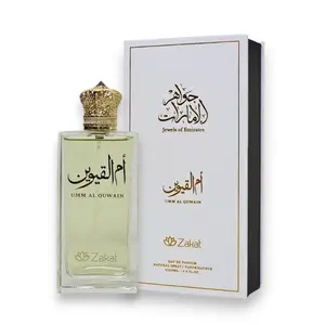 Zakat Parfums | Jewel of Emirates Umm Al Quwain | Eau de Parfum | Unisex Fragrance | 100 ML - 3.4 oz | Sweet - White Musk & Amber Notes