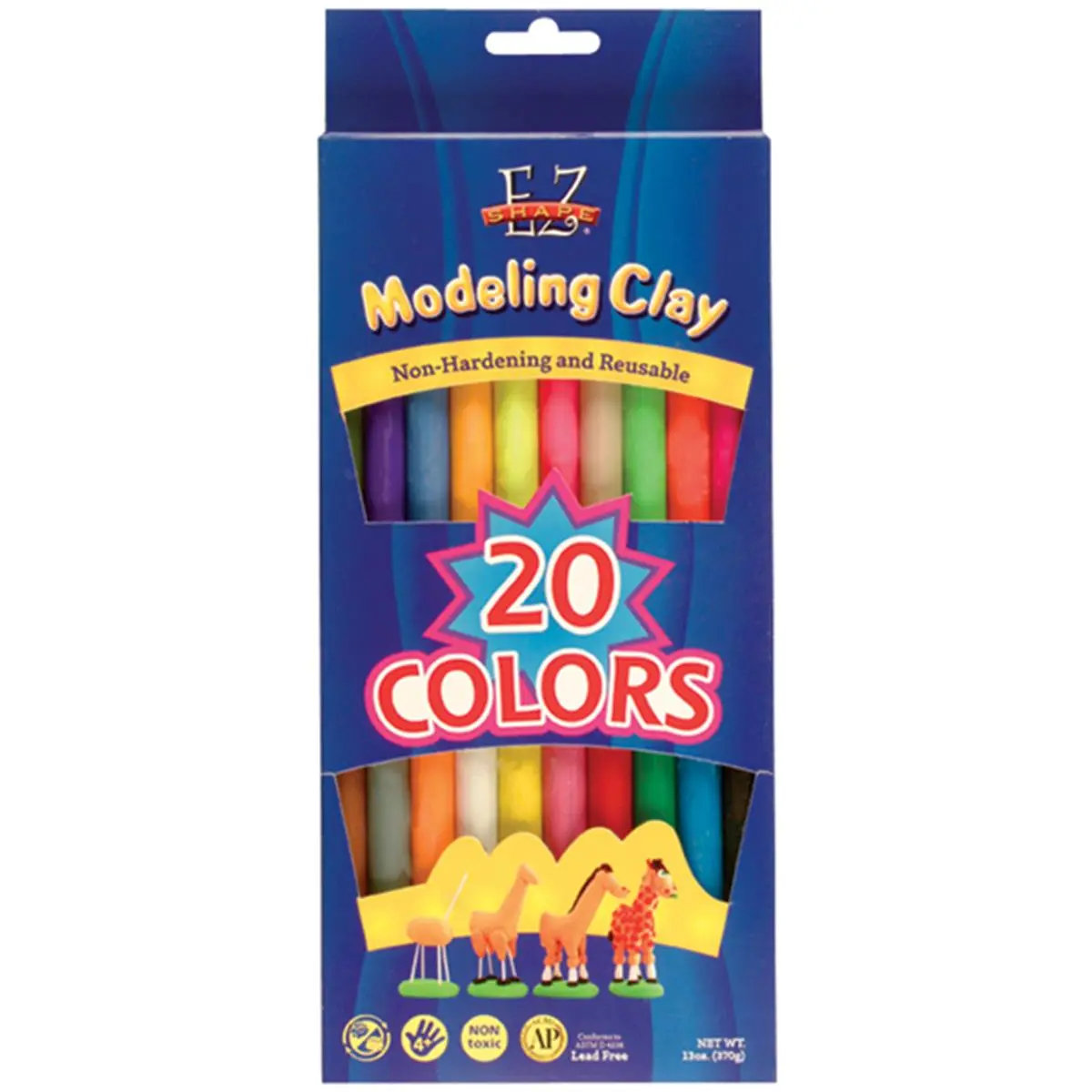 212 MAIN Non-Hardening EZ Shape Wax-Based Modeling Clay, 13 oz, Smooth Texture DIY Creativity Tool for Ages 4+ Toys & Hobbies, Pottery Projects