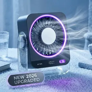 Fan Portable Rechargeable Desk Fan – 100 Speed Turbo Table Fan with Digital Display, Quiet Cooling Fan that Blows Cold Air for Office Bedroom Travel adjustable handheld compact mini tiktokshopspringglowup